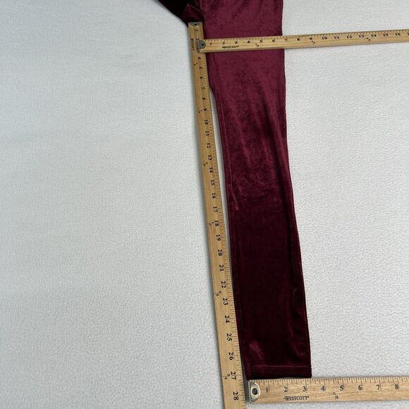 Spanx Women's Size S Velvet Leggings Burgundy 2070 - Picture 7 of 7